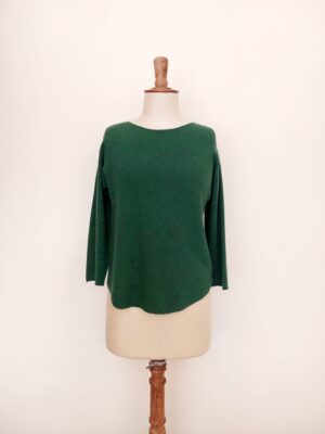 ONE SIZE Relaxed Fit Jumper - Made in Italy - Green